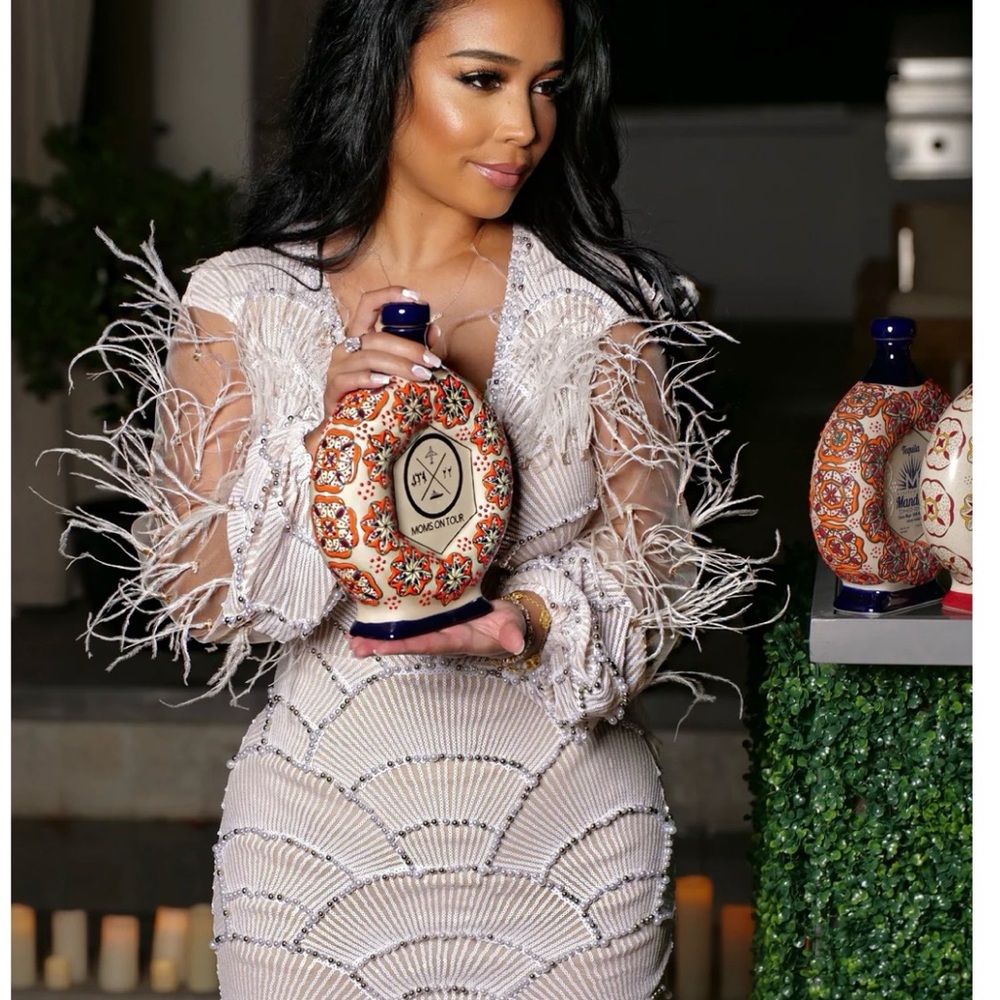 Elegant Feathered Dress